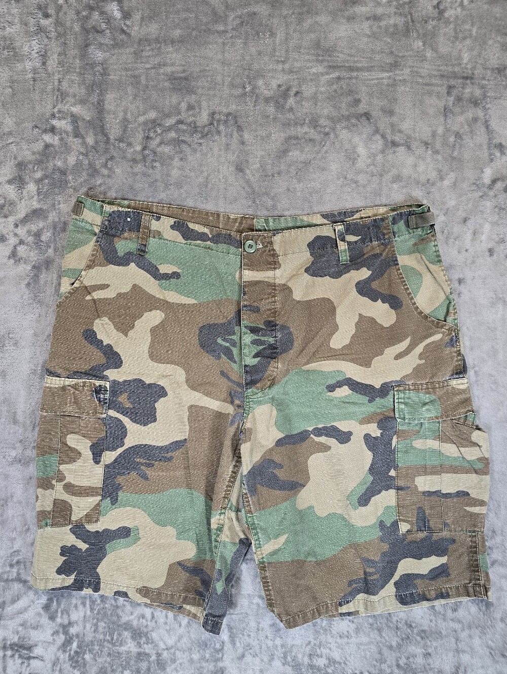 Military Camo Camouflage Combat Cargo Shorts Fox Outdoor Products Size 40